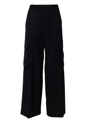 P.A.R.O.S.H. gabardine cargo trousers - Blue