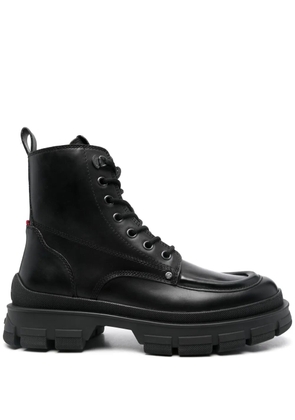 Moncler Heavea City leather boots - Black