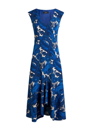 ETRO all-over printed dress - Blue