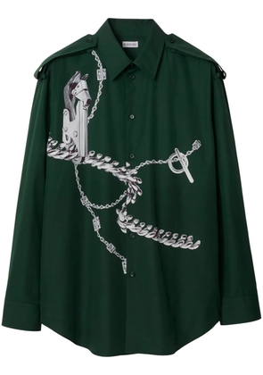 Burberry Knight Hardware cotton shirt - Green