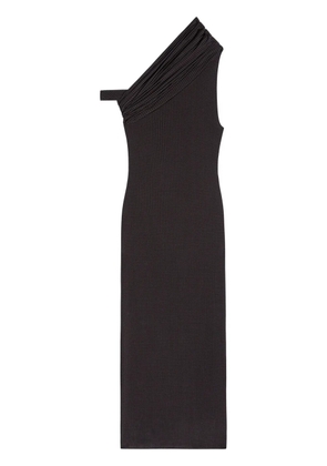 Courrèges houndstooth twist midi dress - Black