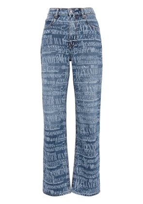 Alexander Wang EZ logo-print jeans - Blue