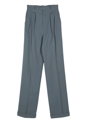 Saint Laurent Pre-Owned 1970's straight trousers - Blue