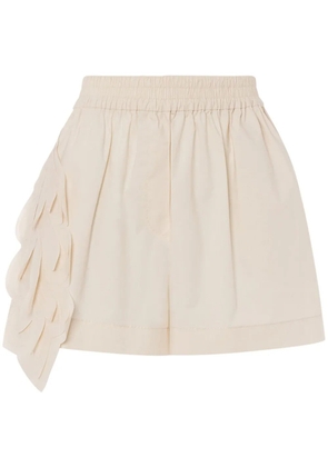 Alberta Ferretti appliqué-detail shorts - Neutrals