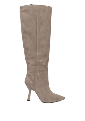 Patrizia Pepe 110mm suede boots - Neutrals
