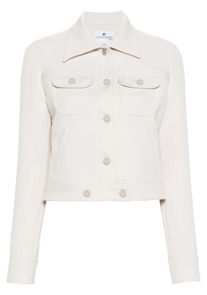 Courrèges cropped denim jacket - Neutrals