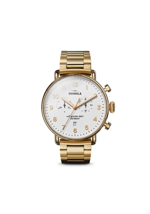 Shinola Canfield 2 Eye Chrono 43mm - Gold