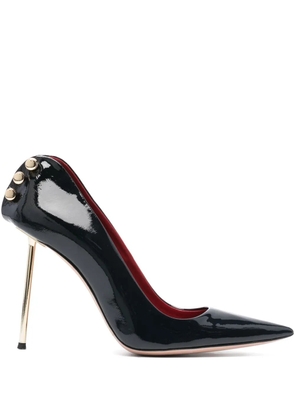 HARDOT Supreme Ass Metallic-heel 101mm patent-finish pumps - Black