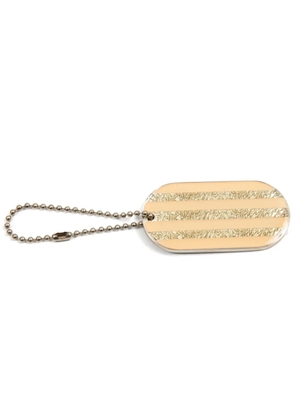 CHANEL Pre-Owned 2000s logo-engraved key ring - Neutrals