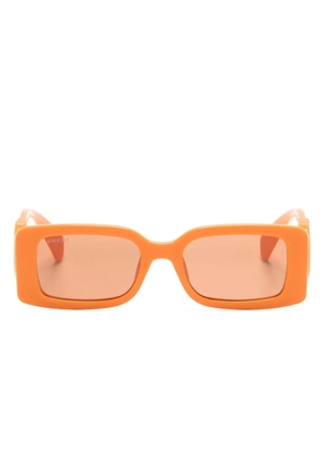 Gucci Eyewear Interlocking G rectangle-frame sunglasses - Orange