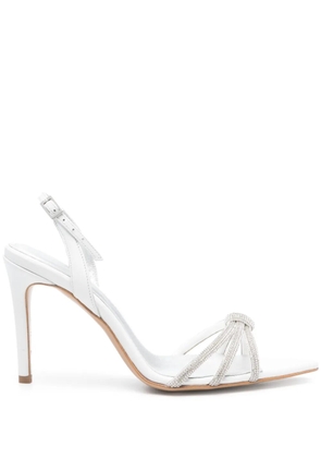 GINISSIMA 95mm Daisy sandals - White