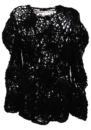 Comme Des Garçons open-knitted jumper - Black