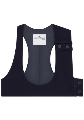 Courrèges buttoned tank top - Blue
