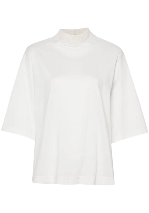 Fabiana Filippi sequin-embellished T-shirt - White