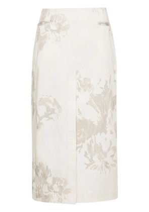REMAIN floral-print midi skirt - Neutrals