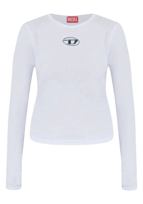 Diesel T-Uncutie long-sleeve logo T-shirt - White