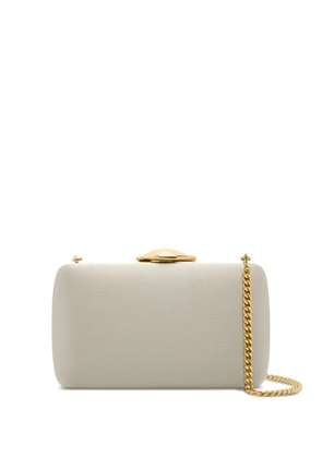 Oscar de la Renta leather clutch bag - Neutrals