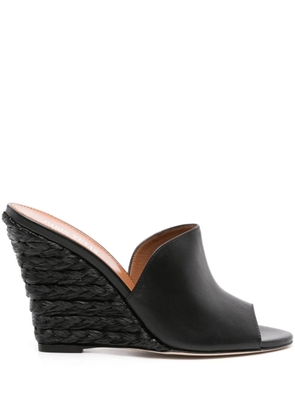 Paris Texas Deia 100mm leather mules - Black