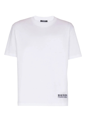 Balmain logo-stamp T-shirt - White