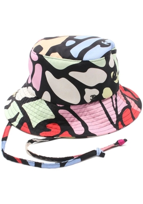 CHANEL Pre-Owned 1986-1988 printed bucket hat - Black