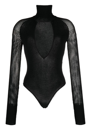 ALESSANDRO VIGILANTE roll-neck cut-out body - Black