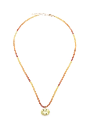 JIA JIA 14kt yellow gold Arizona citrine and sapphire necklace