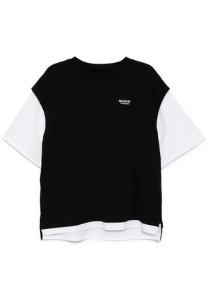 Musium Div. logo-embroidered T-shirt - Black