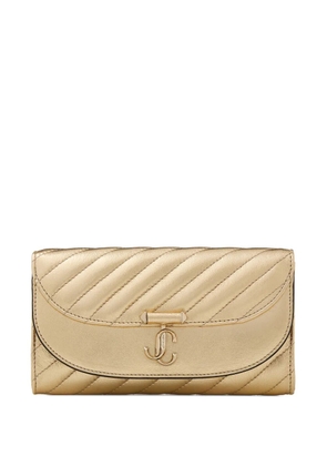 Jimmy Choo Curve wallet-on-chain - Gold
