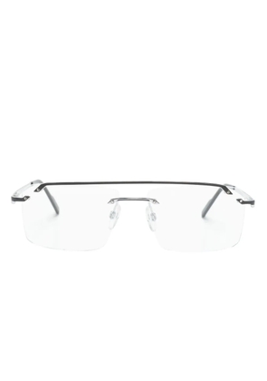 Cazal 7100 rectangle-frame glasses - Silver