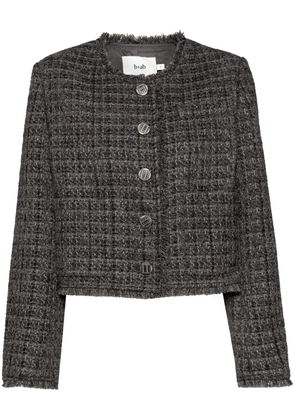 b+ab tweed cropped jacket - Grey