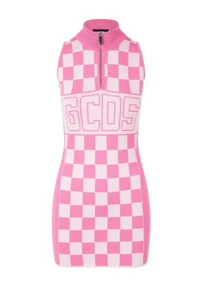 GCDS logo-print minidress - Pink