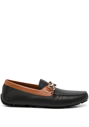 Ferragamo leather loafers - Black