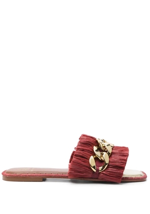 DE SIENA SHOES chain-detailed sandals - Red