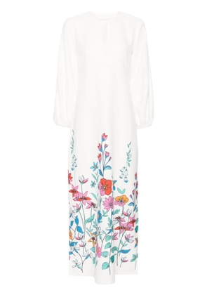 Bambah Hibiscus Tuscan dress - White