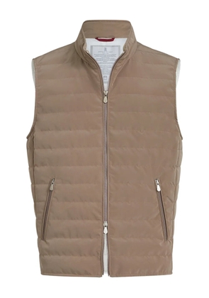 Brunello Cucinelli padded gilet - Brown