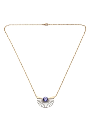 NIKOLLE RADI 18kt yellow gold Large Fan tanzanite necklace