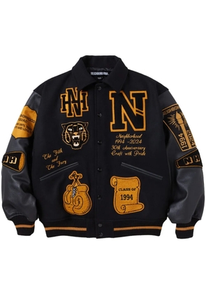 Neighborhood patchwork bomber jacket - Black