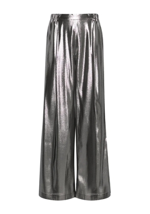 Carine Gilson wide-leg lurex pyjama trousers - Silver