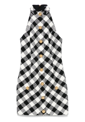 Balmain halterneck mini dress - Black