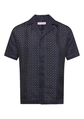 Orlebar Brown Maitan geometric-print shirt - Blue
