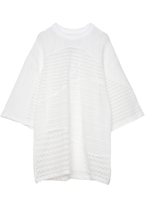 Yoshiokubo Wave Various Lace t-shirt - White