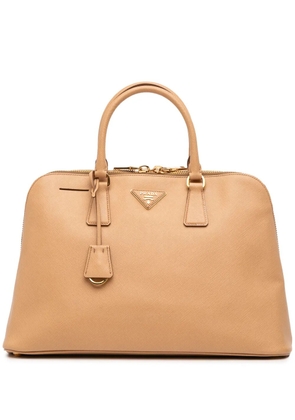 Prada Pre-Owned 2013-2025 Large Saffiano Lux Promenade satchel - Brown