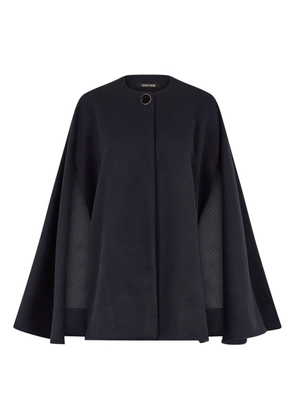 Roberto Cavalli cashmere-blend cape - Black