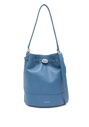 Zanellato small Monda turn-lock bucket bag - Blue