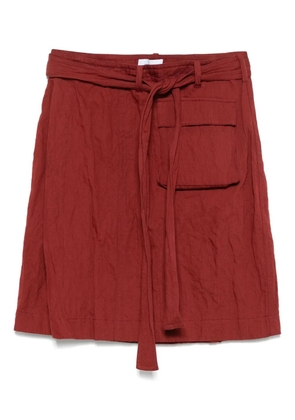 Ferragamo wrap mini skirt - Red