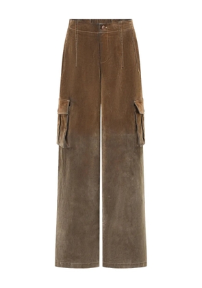 OUDE WAAG wide-leg trousers - Brown