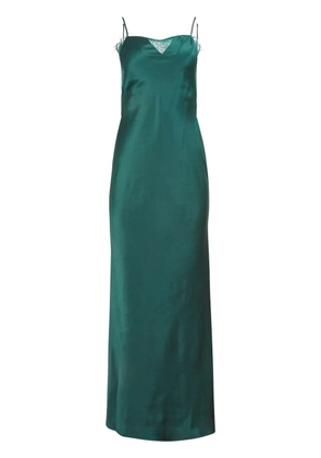 Fleur Du Mal long lace slip dress - Green