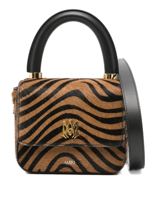 AMIRI micro MA Zebra tote bag - Brown
