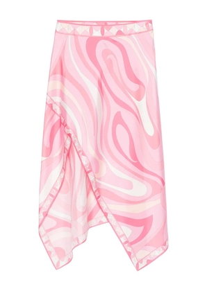 PUCCI Marmo-print midi skirt - Pink