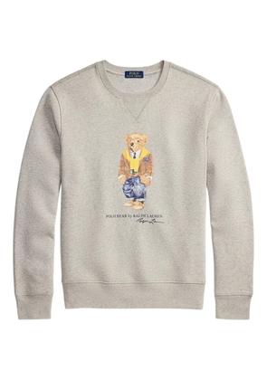 Polo Ralph Lauren bear-detail crew-neck sweatshirt - Grey